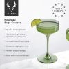 Reserve Nouveau Crystal Coupes in Sage Viski®