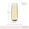 Starlight Stemless Champagne Flute Set Twine®