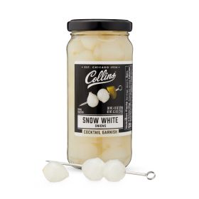 8 oz. Snow White Cocktail Onions by Collins