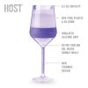 Wine FREEZE Stemmed  in Tinted Set (set of 4) by HOST®