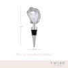 White Geode Bottle Stopper by Twine®