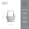 Glass FREEZE™ Sipping Glass (set of two) in Gray by HOST®