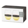 Belmont Dipped Wine Tumblers in Gold Viski®