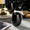 Gunmetal Stemless Wine Glasses by Viski®