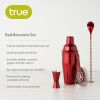 Red Barware Set