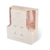 Rose Crystal Red Wine Glass Set by Twine®