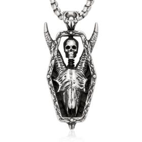 Punk Skull Titanium Steel Pendant