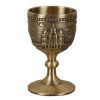 Ethnic Style Alloy Embossed Small Goblet Wine Cup White Wine One Shot Glass Chinese Wedding Love Shot Wine Cup, 40ml