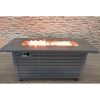 24" H x 54" W Steel Outdoor Fire Pit Table with Lid