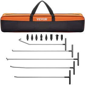 VEVOR Rods Dent Removal Kit, 13 Pcs Paintless Dent Repair Tool, 5 Pcs Stainless Steel Dent Rods, 8 Pcs Tapper Heads