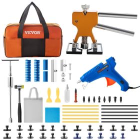 VEVOR Dent Puller Kit, 53 PCS Paintless Dent Repair Tool, Golden Lifter Puller Car Dent Repair Kit