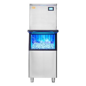 VEVOR Commercial Ice Maker, 400LBS/24H Ice Making Machine with 330.7LBS Large Storage Bin