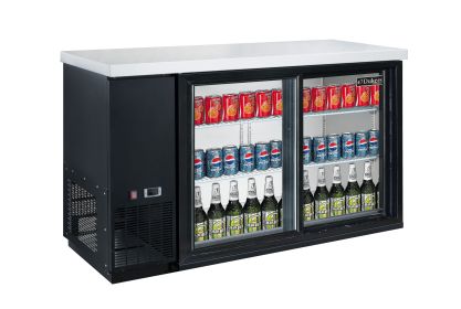 Commercial Double Door Back Bar Cooler Refrigerator