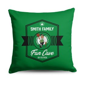 NBA Boston Celtics Dominion Personalized Throw Pillow 18Ã—18 Inches