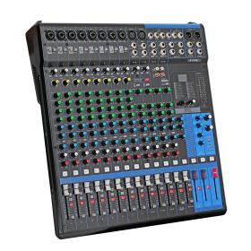 5 Core Audio Dj Mixer • 16 Channel Professional Stereo Sound Board Console • w 24 SPX Effect • USB • 48V Phantom Power for Studio Recording Podcasting