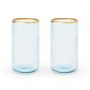 Aqua Bubble Glass Tumbler Set by Twine®