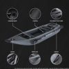 2 Person Inflatable Kayak Fishing PVC Kayak Boat the Dimension is 130'' *43'' *11.8'' Inflatable Boat Rescue Rubber Rowing Boat with Pump