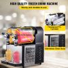 VEVOR Commercial Slushy Machine, 3LX2 Tank Slush Drink Maker, 340W Frozen Drink Machine with Temperature Preservation