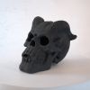 Refractory Materials Fireproof Imitated Human Fire Pit Skulls Gas Log for NG, LP Wood Fireplace, Firepit, Campfire, Halloween Decor, BBQ