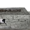 Fiber Reinforced Concrete Propane/Natural Gas Fire pit table