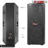 5 Core 15" Dual Outdoor Speaker System Pro Pa Party DJ Subwoofers 4 Pack