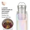 Blair™ Iridescent Glass Travel Infuser Mug by Pinky Up