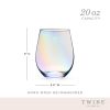 Luster Stemless Wine Glass Set by Twine