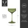 Reserve Nouveau Crystal Coupes in Sage Viski®