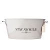 Stay Awhile Metal Drink Tub by Twine®