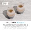 Glass FREEZE™ Sipping Glass (set of two) in Gray by HOST®