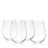 Vino Stemless Red Wine Glass by True set of 4