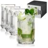 Deco Beau Crystal Highball Glasses Viski®