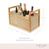 Rattan & Wood Beverage Tub by Twine Living™