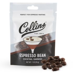 1 oz. Espresso Bean Garnish by Collins