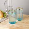 Aqua Bubble Glass Tumbler Set by Twine®