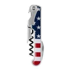 American Flag Stainless Steel Corkscrew Foster & Rye™