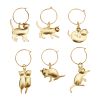 Gold Cat Wine Charms by Twine®