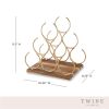 Pyramid Six Bottle Wine Rack by Twine®