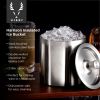 Harrison Insulated Ice Bucket in Stainless Steel Viski