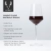 Raye Crystal Angled Bordeaux Glasses Viski®