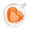 Kendall: Heart Double Walled Glass Tea Mug