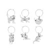 Silver Cat Wine Charms by Twine®