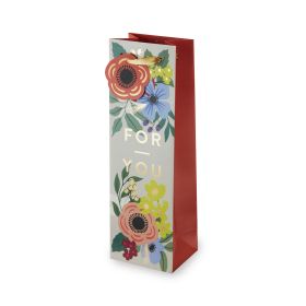 For You Botanical Single Bottle Wine Bag by Cakewalk™