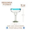 Primavera Recycled Margarita Glass Set by Twine Living