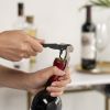 Truetap™ Soft Touch Black Double Hinged Corkscrew by True