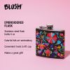 Embroidered Flask Blush®