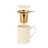 Annette™ Knit Ceramic Tea Mug & Infuser by Pinky Up®