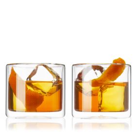 Double Walled Old Fashioned Glasses by True