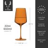 Reserve Nouveau Crystal Wine Glasses in Sunset Viski®