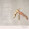 Copper and Gold Corkscrew by Twine®